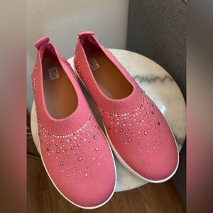 FitFlop ÜBERKNIT™ Crystal Slip-On Ballet Flat SZ 7.5